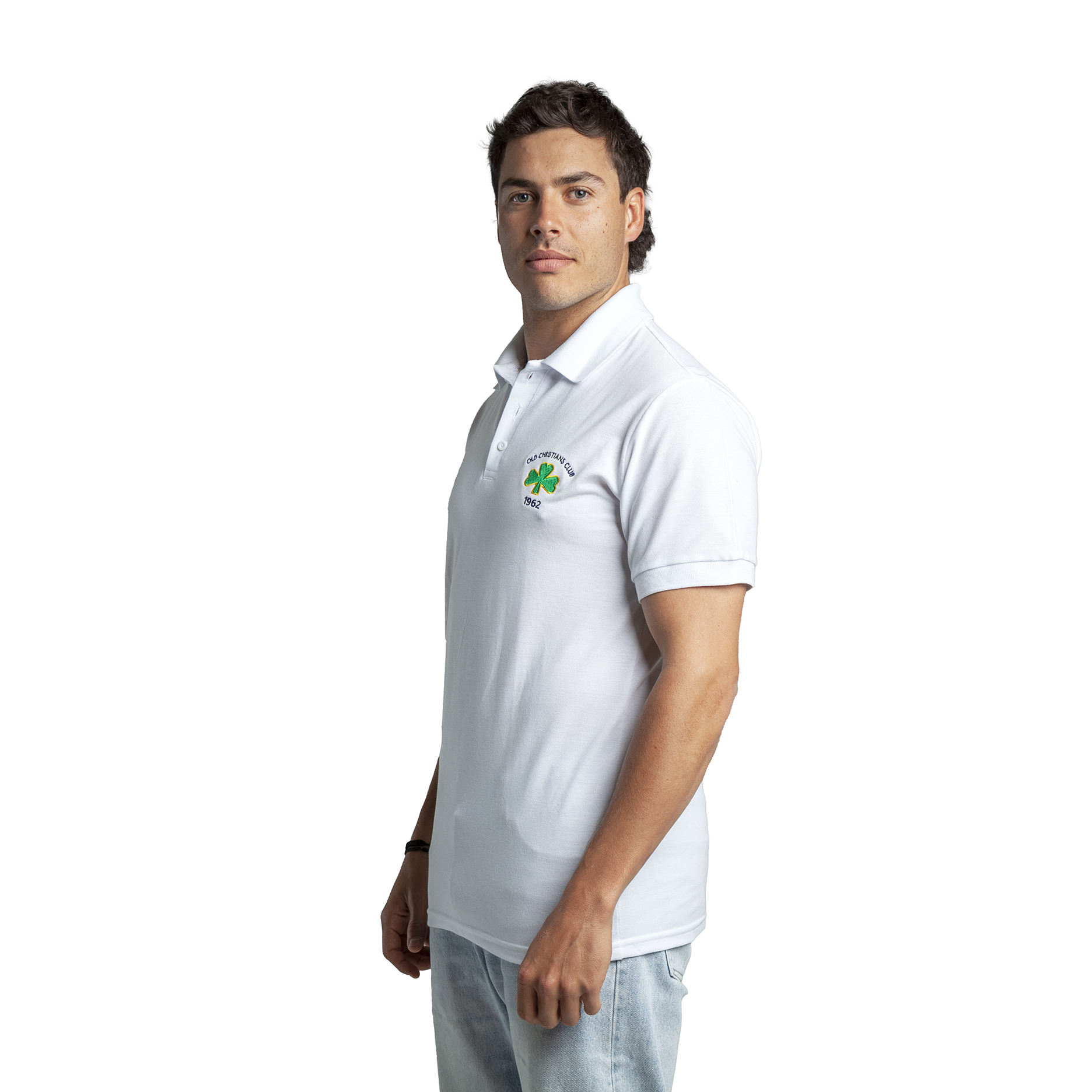 Remera Polo Hombre Blanca - Imagen 2