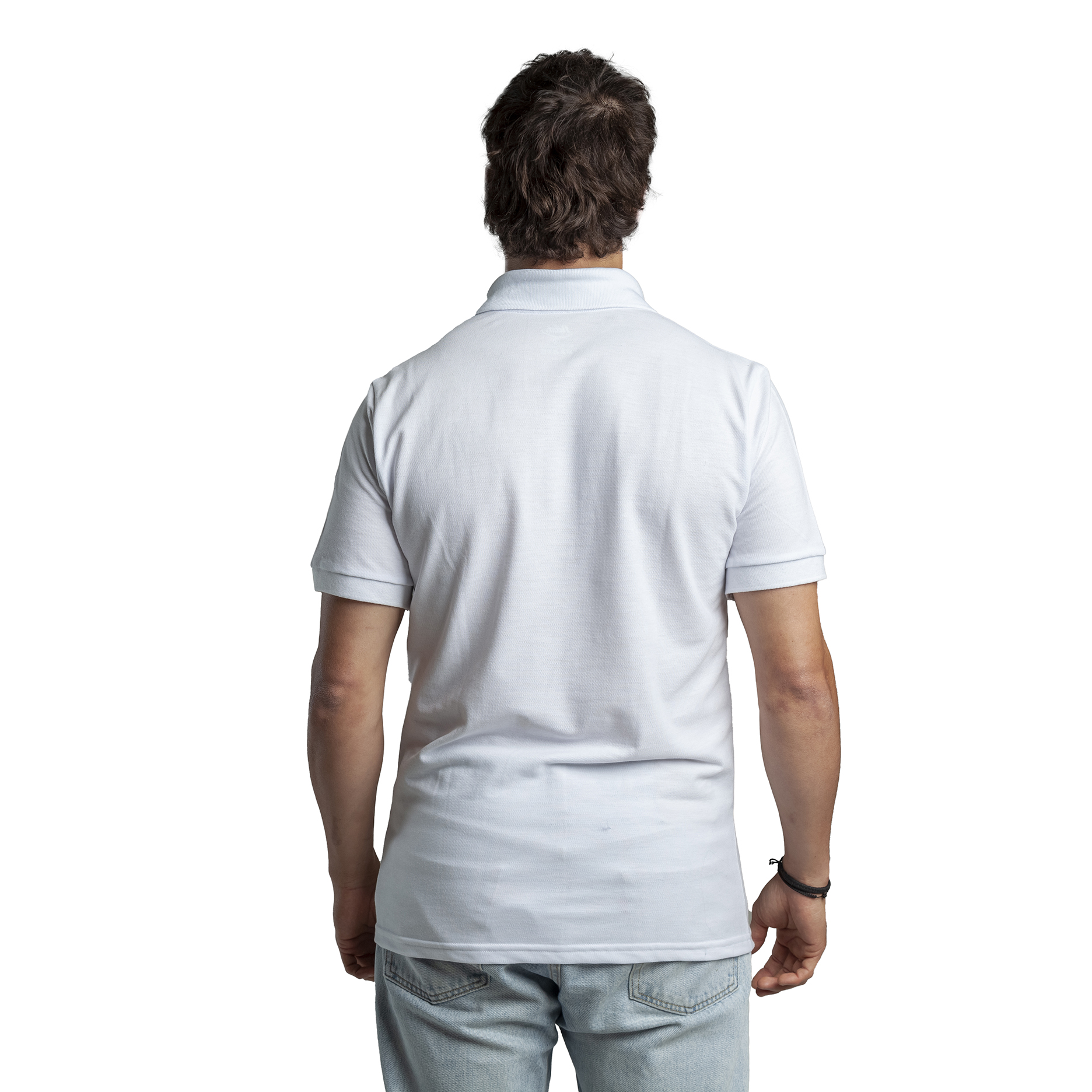 Remera Polo Hombre Blanca - Imagen 3